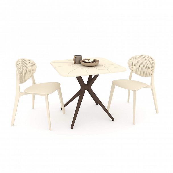 Обеденная группа Sheffilton SHT-DS126 бежевый/коричневый - Вид 2