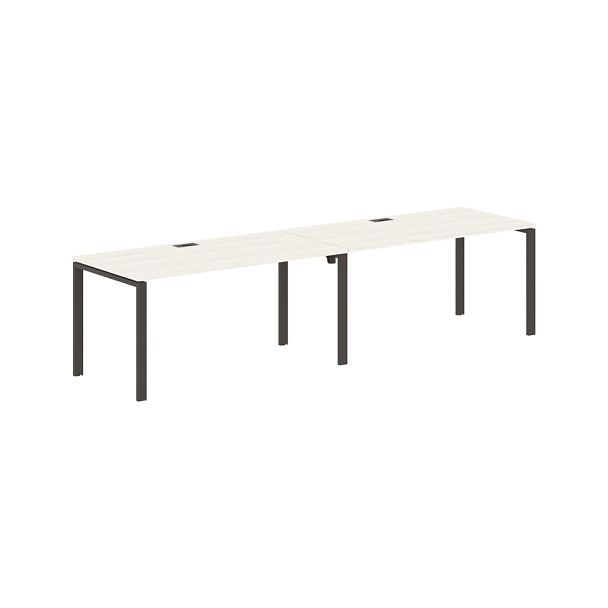 Стол 2-х местный EUWST 3180 Ясень Траун/Мокко 3126х800х750 EDIS - Вид 1