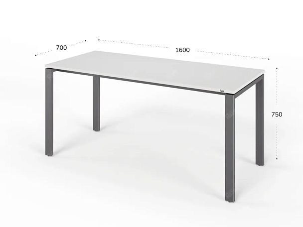 ЛАЙТ / LIGHT RLG014-16x7 Прямоугольный стол 160x70x75 Белый - Вид 2