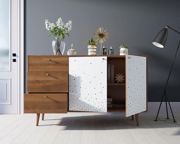 Комод Berber с двумя дверками и ящиками 15 принт арт BB05/Print_15 - Вид 2