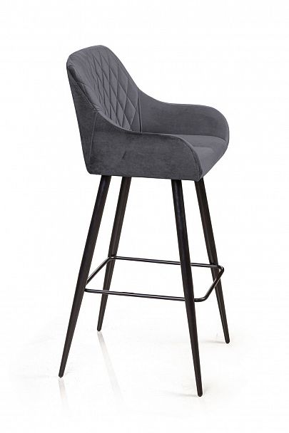 Стул барный Robert, бархат серый 27 - Вид 3