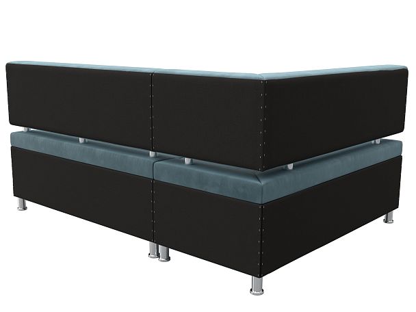 Кухонный уголок Стайл левый (полностью Велюр бирюзовый) - Вид 6