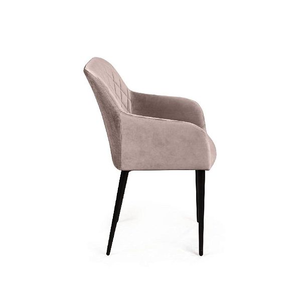 Стул с подлокотниками Robert, бархат пепельно-бежевый 25 - Вид 3