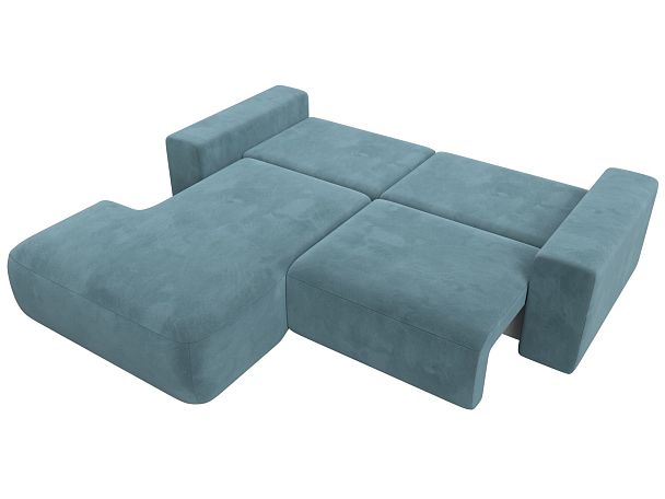 Диван угловой Лига-036 Классик левый угол Велюр бирюзовый - Вид 8