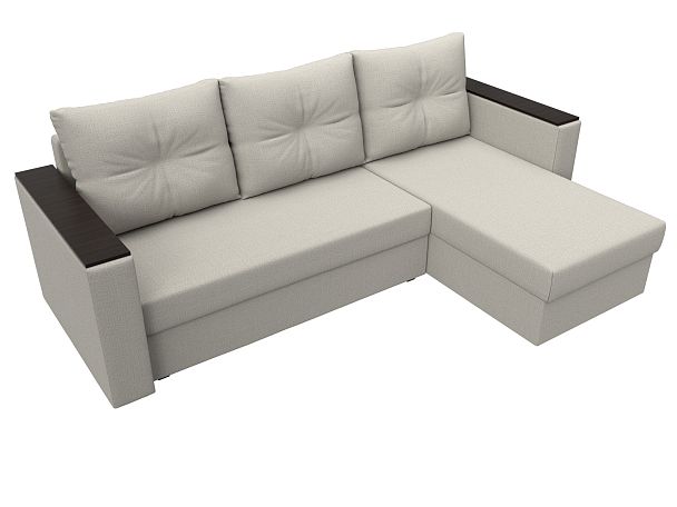 Диван угловой Атланта Лайт Б/С правый угол Рогожка бежевый - Вид 7