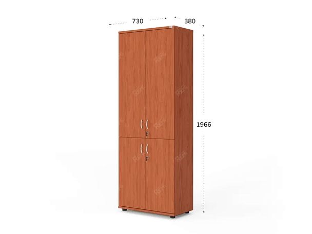 UNITY РШК-02-2 ОРЕХ ИТАЛЬЯНСКИЙ Закрытый шкаф Прямой 730x380x1966 - Вид 4