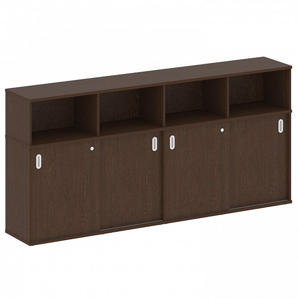 Шкаф-купе "Metal System" Б.ШК-4-Т венге - Вид 1