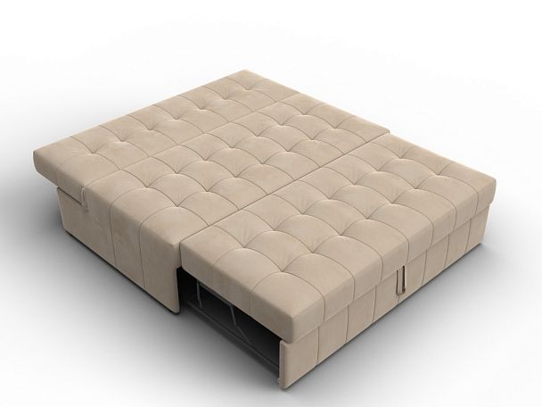 Диван прямой Лига-107 (140) Велюр бежевый - Вид 8