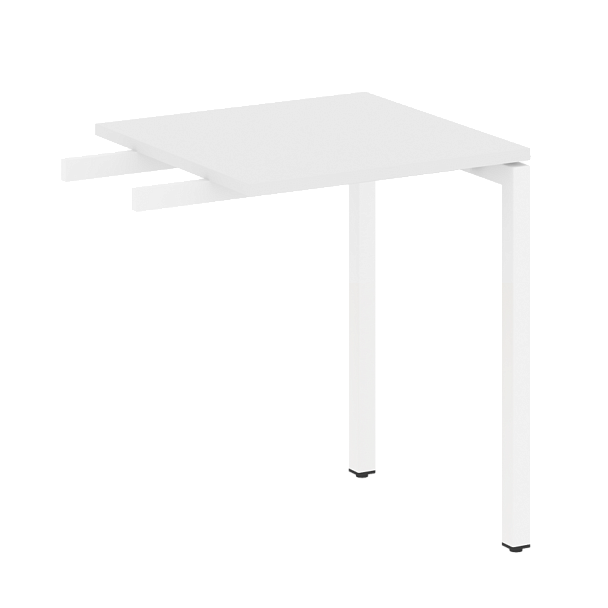 Metal System Quattro Приставной элемент на П-образном м/к 40БП.ПР-1 Белый/Белый металл 600*600*750 - Вид 1