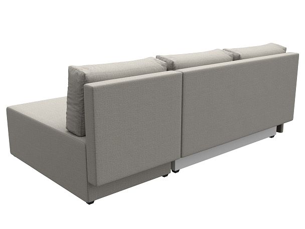 Диван угловой Поло правый угол Рогожка бежевый - Вид 6