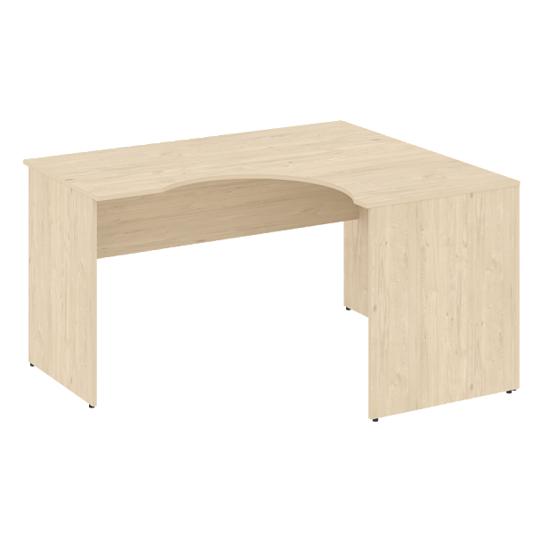 Nova S Стол криволинейный правый В.СА-3 (R) Бук артизан 1400*1200*750 - Вид 1