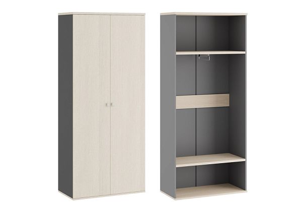 Гардероб Tess 90x45x207 дуб шамони светлый - Вид 1