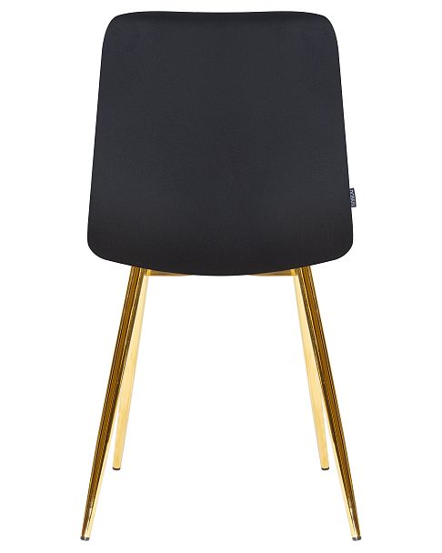 Стул обеденный DOBRIN ALEX (золотые ножки, черный велюр (V108-77), ) - Вид 6
