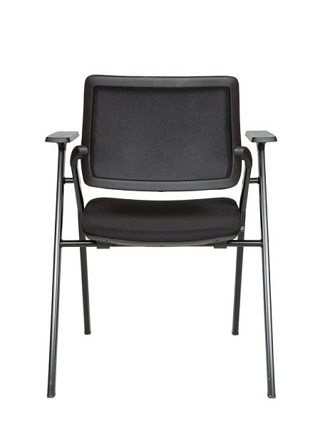 Стул / Step / черный пластик / черная сетка / черная ткань - Вид 6