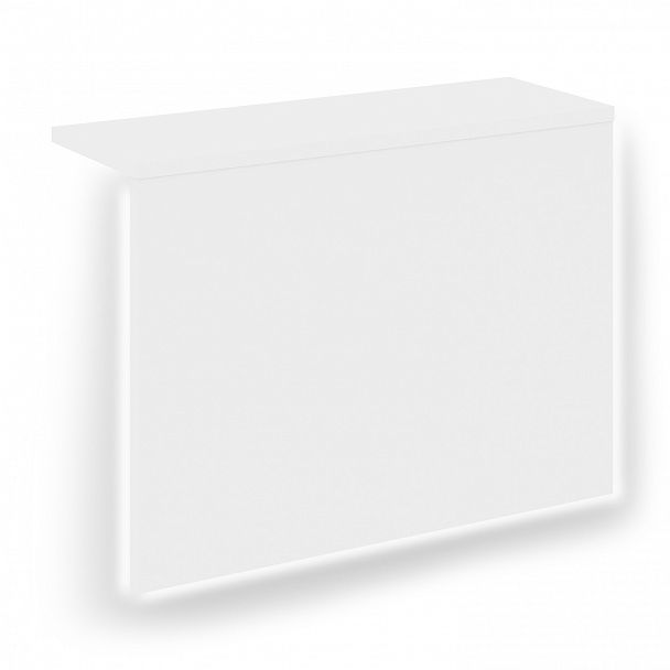 Накладка с подсветкой прямая высокая "Onix" О.R-NP.V-138.1.S белый - Вид 1