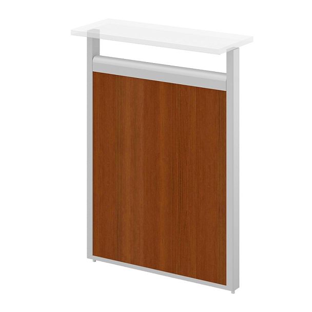 Модуль сплошной "Логика-ресепшн"  ПК-ЛГР-МДС112х60Д-В1-35 миланский орех светлый - Вид 1