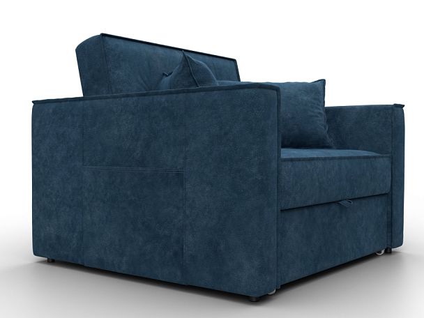 Кресло-кровать Лига-104 (80) Велюр синий - Вид 3