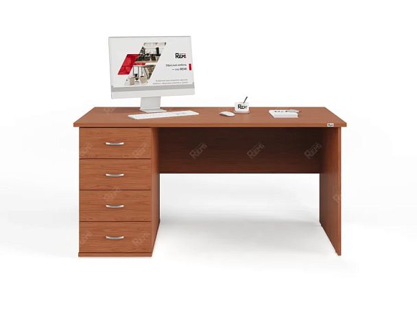 ЛАЙТ / LIGHT RLG008-15x7L Однотумбовый стол 150x70x75 Орех Итальянский - Вид 2