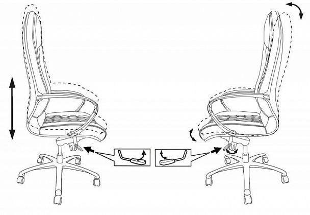 Кресло руководителя "Aura" black - Вид 6