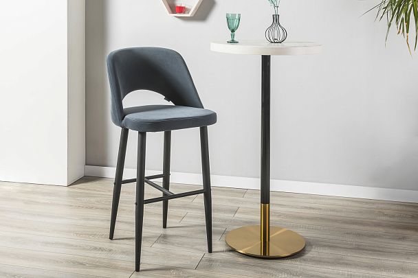 Стул Бар.Lars Diag grey/черный - Вид 11