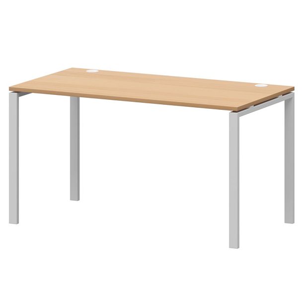 Стол на металлокаркасе АМ-005.60 Ольха/Белый 1800x600x760 Арго-М - Вид 1