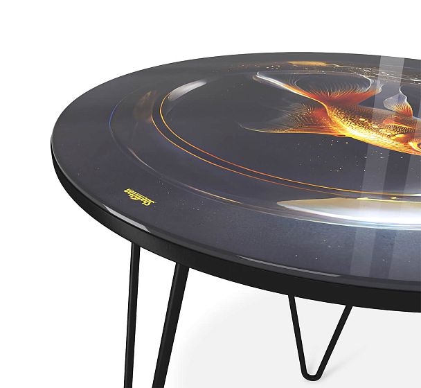 Столик журнальный Sheffilton SHT-CT27 лунная ночь/черный муар - Вид 5