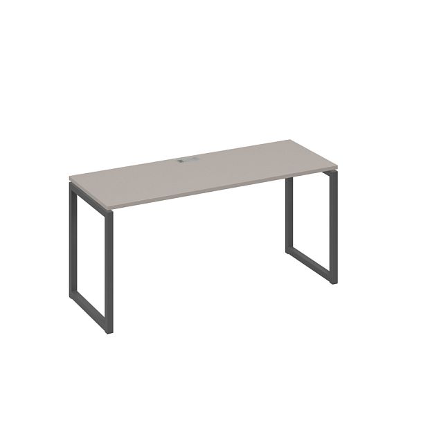 Стол письменный на металлокаркасе QUATTRO A4 А4 Б4 005 БП мокко премиум / металлокаркас антрацит - Вид 1