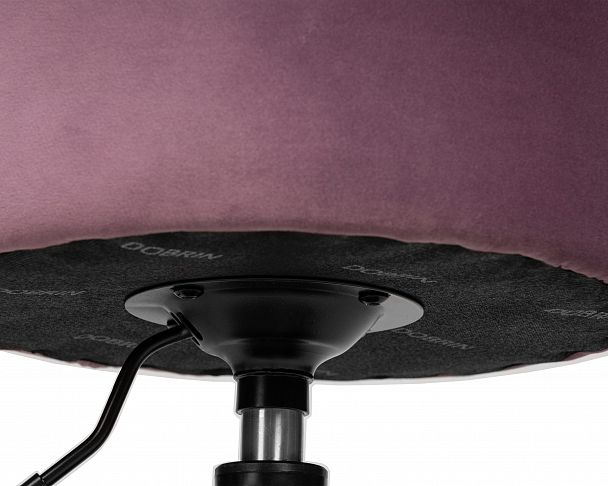 Пуф DOBRIN DANNY BLACK (пудрово-сиреневый велюр (MJ9-52)) - Вид 3