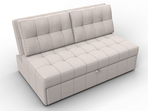 Диван прямой Лига-107 (140) Замша бежевый - Вид 6