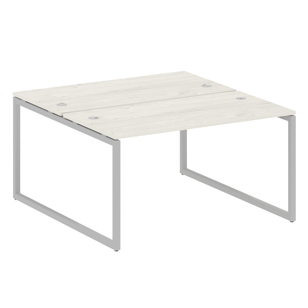 Metal System Quattro Р. ст. на О-образном м/к 40БО.РАС-СП-2.3 Дуб наварра/Серый металл 1400*1475*750 - Вид 1