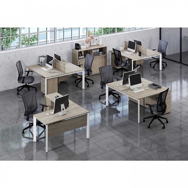 Стол переговорный "Onix" O.MP-PRG-2.1 белый - Вид 3