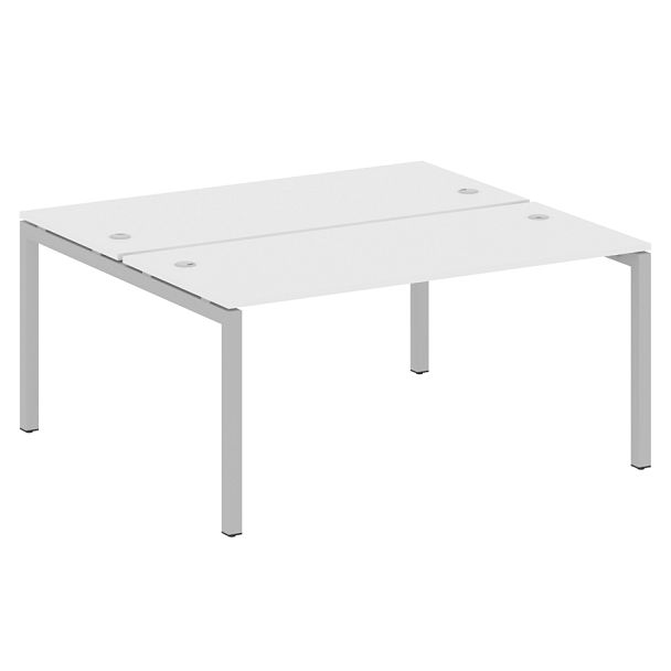 Metal System Quattro Р. ст. на П-образном м/к 50БП.РАС-СП-2.4 Белый/Серый металл 1600*1475*750 - Вид 1