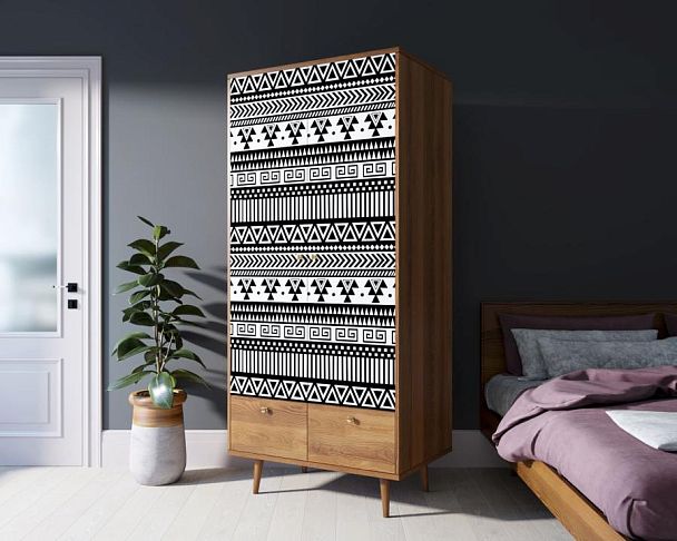 Шкаф двухстворчатый Berber принт 19 арт BB16/Print_19 - Вид 3