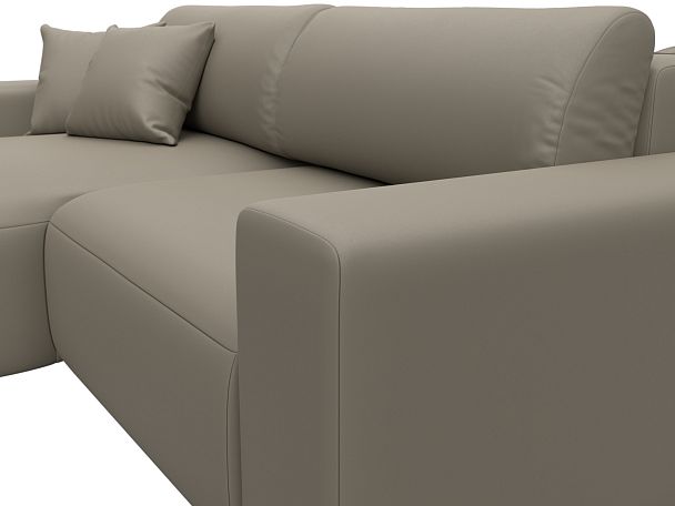 Диван угловой Лига-036 НПБ Классик левый угол Экокожа бежевый - Вид 4