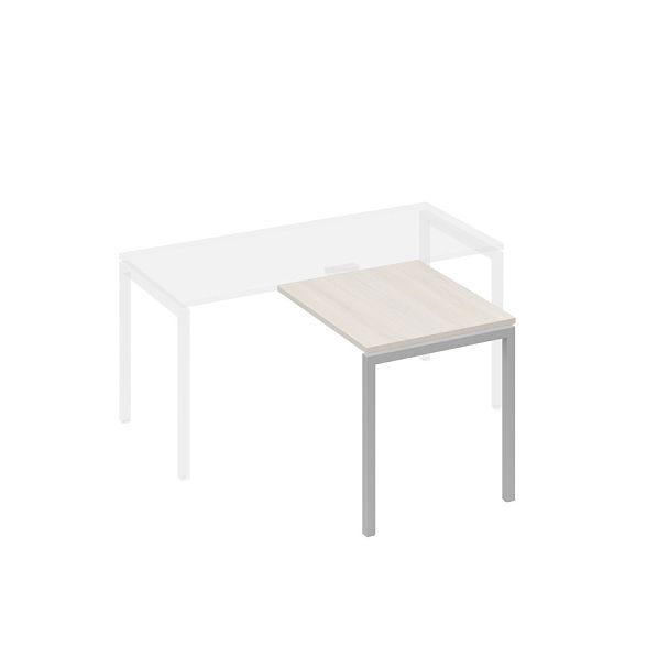 Брифинг-приставка на металлокаркасе DUE A4 А4 Б2 073 БП дуб / металлокаркас серый - Вид 1