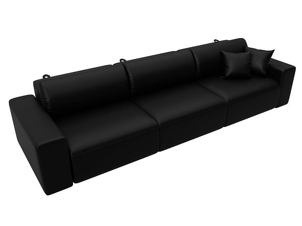 Диван прямой Лига-036 НПБ Классик Лонг Экокожа черный - Вид 5