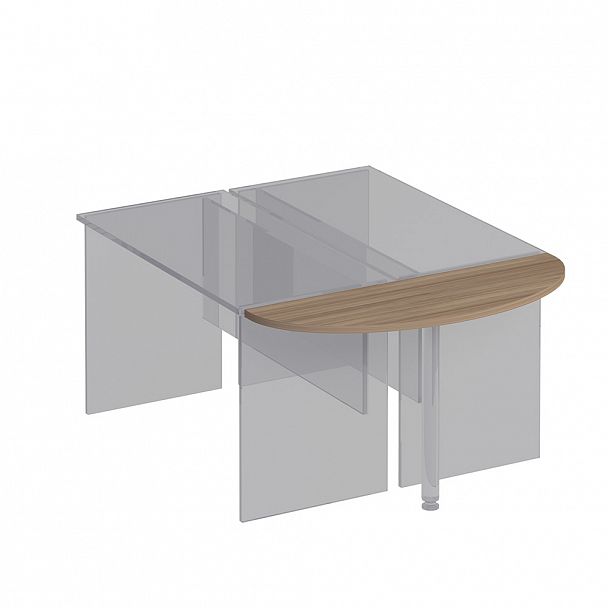 Приставка к столу без опоры "Комфорт" К 206 дуб шамони темный - Вид 1