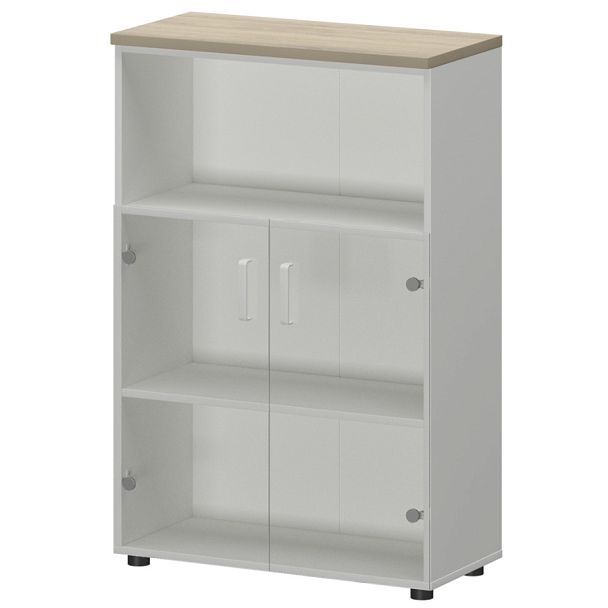 Шкаф СМШ-38С2 Белый/Кронберг 792x380x1215 Смарт - Вид 1