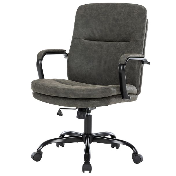 Кресло CHAIRMAN CH301, экокожа, серый - Вид 4