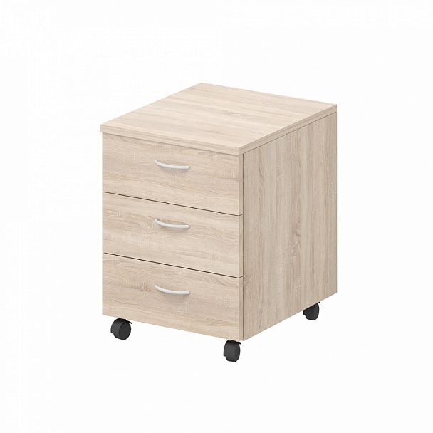 Тумба мобильная (подкатная) "Тумбы мобильные" ПК-АРМ-ТММ43Х50Я3-В1-966 дуб сонома - Вид 1