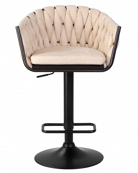 Стул барный DOBRIN LEON (бежевая ткань (LAR 275-1)) - Вид 7