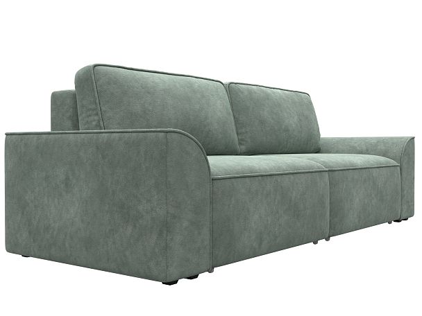Диван прямой Лига-048 НПБ Велюр зеленый - Вид 3
