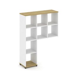 Concept Надставка высокая CN.NV-001 Дуб Винченцо/Белый Бриллиант/Металл Черный 1099*350*1486 - Фото предпросмотра