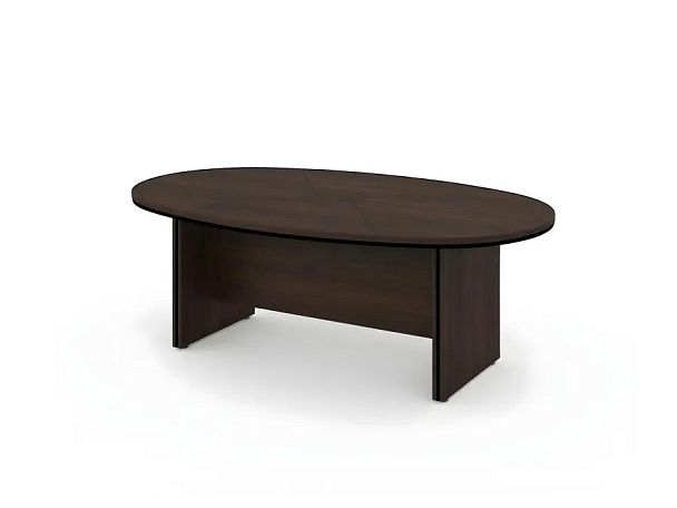 БЕРЛИН / BERLIN Конференц-стол составной 2160х1300х740 Венге/Черный - Вид 1