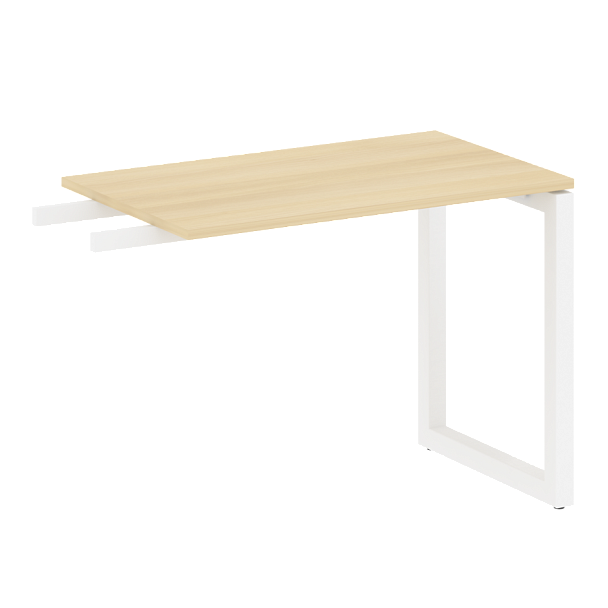 Metal System Quattro Приставной элемент на О-образном м/к 50БО.ПР-3 Акация/Белый металл 1000*600*750 - Вид 1