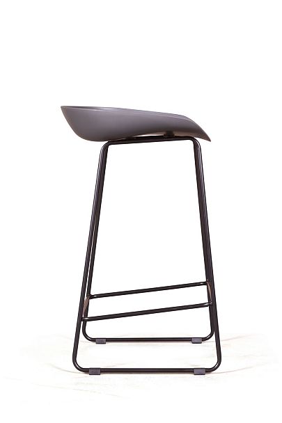 Стул полубарный Leo пластик серый - Вид 11