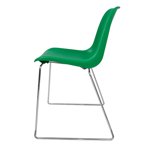 Стул Vicenza (пруток), каркас Хром, зеленый, РП+ИК, стопируемый - Вид 2