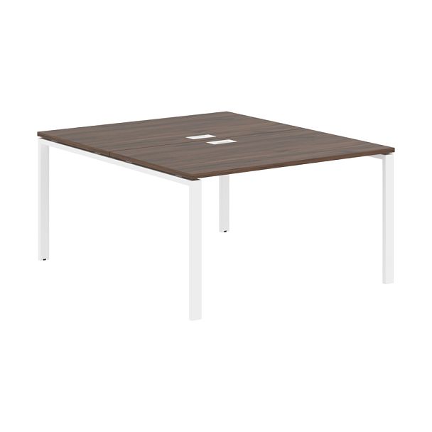 Стол 2-х местный EUWST 1316 Дуб Денвер тёмный/Белый 1360х1606х750 EDIS - Вид 1