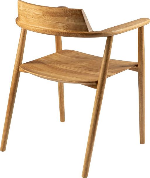 Кресло деревянное из массива дуба Сэн Дуб светлый - Вид 4