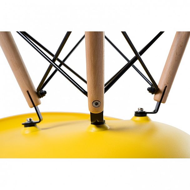 Стул обеденный LMZL-PP623 (ножки светлый бук, цвет сиденья жёлтый) - Вид 6